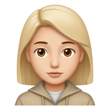 Realistic work  with neutral color sticker