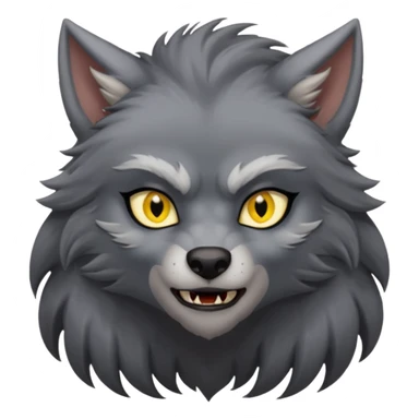 girl werewolf sticker