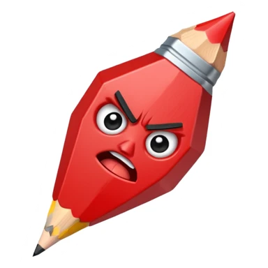 Kızgın kalem sticker