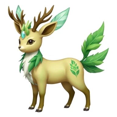Sawsbuck-Leafeon-Amaura-Virizion-fusion (full body) sticker