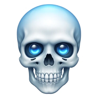 Skull with aura and Blue eyes sticker