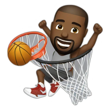 kanye west dunking sticker