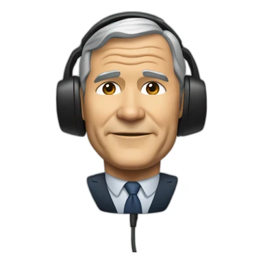 George W. Bush catear headset sticker