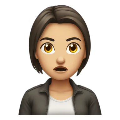 Angry girlfriend sticker