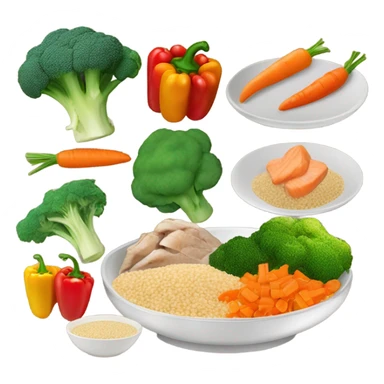 healthy plate of food sticker