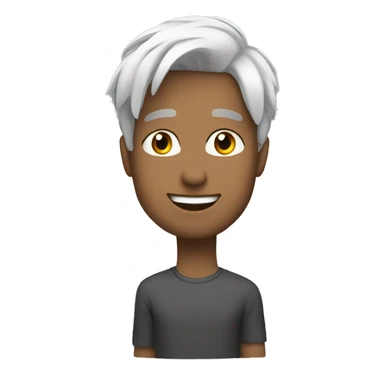 45 white mn with a little bit grau short hair sticker