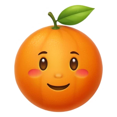 orange furit sticker