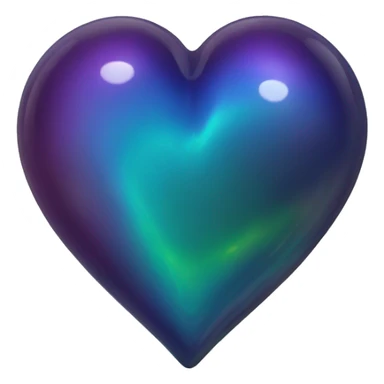 oil-slick scale heart sticker