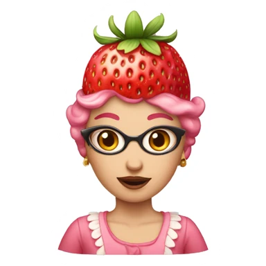 strawberry coquette sticker