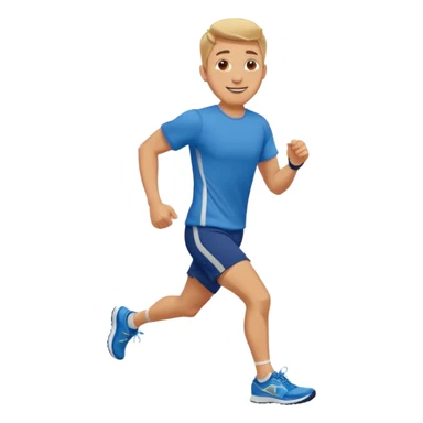 man jogging in a park sticker