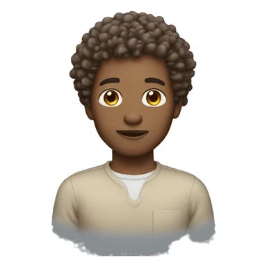 Pale Brown Skin and Curly Hair Dad sticker