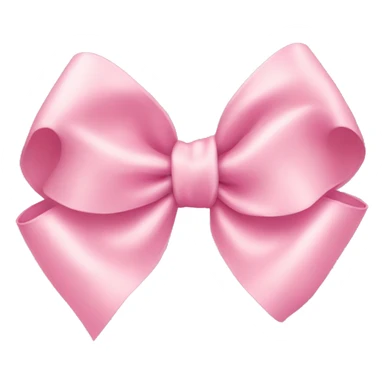 light pink ribbon bow sticker