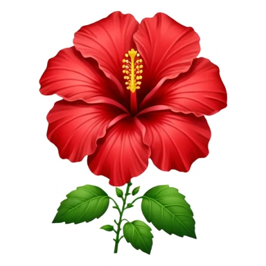  heart hibiscus  sticker