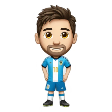 Messi with the tshirt of the national team of soccer of Guatemala  sticker