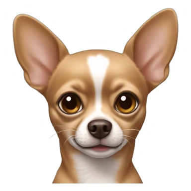 Dark light Brown Chihuahua sticker