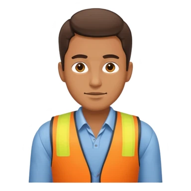 man in vest sticker