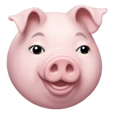 Pig wearing balenciaga sticker