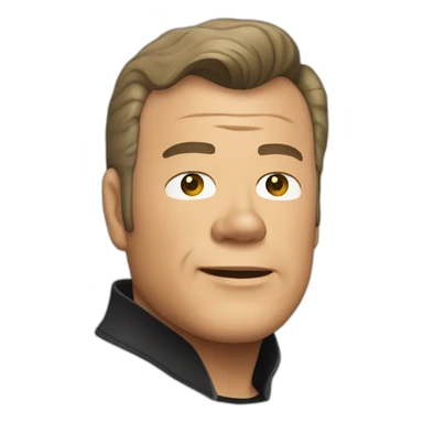 william shatner kirk sticker