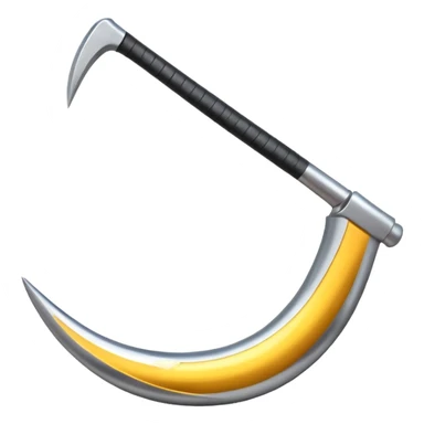 The sickle for mowing grass sticker