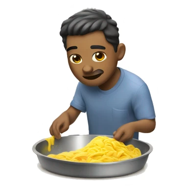 Chico lavando los platos  sticker