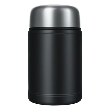 Black thermos sticker