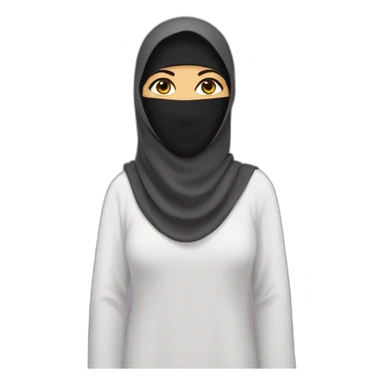 Saudi niqab women sticker