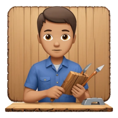 a man planing sticker