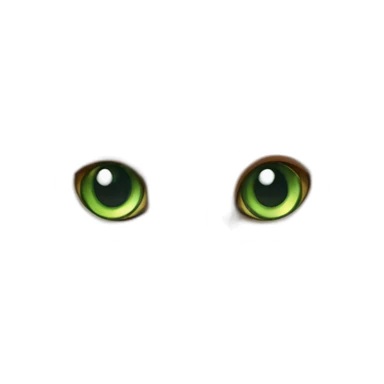 Ginger green eyes siberian cat sticker