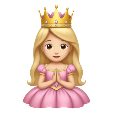 Um emoji de coelho pardo, com coroa de princesa sticker