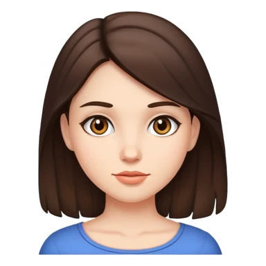 Gitl brunette  sticker