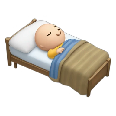 Charlie Brown sleeping sticker