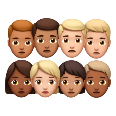 disapointment people, 3D sticker