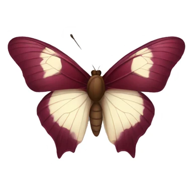 Burgundy butterfly sticker