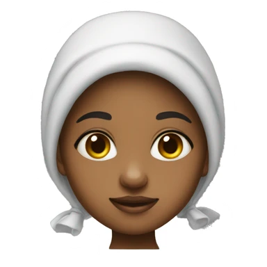 Ghetto girl with bonnet on sticker