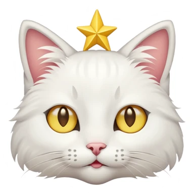 Gato com estrela nos olhos tipo esse😻 com estrela sticker