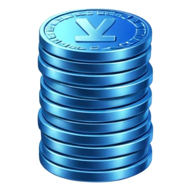 blue coins credit package sticker