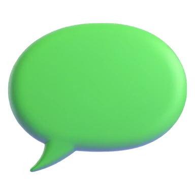 green speech balloon sticker