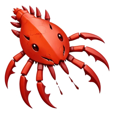 red claw print sticker