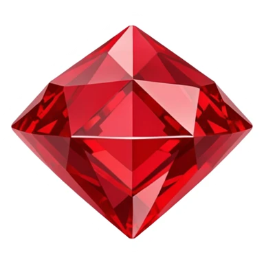 Red diamond shape sticker
