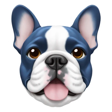 Blue French bulldog  sticker