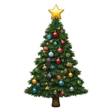 Christmas tree black ornaments ￼ sticker