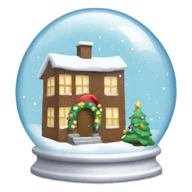 Christmas snowglobe sticker