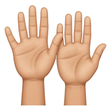 hands and hold up sticker