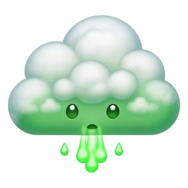 A cute fart green sticker