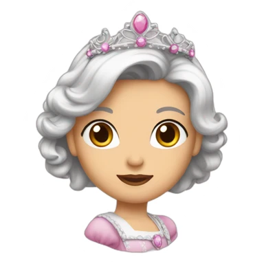 Dais un princesse entière sticker