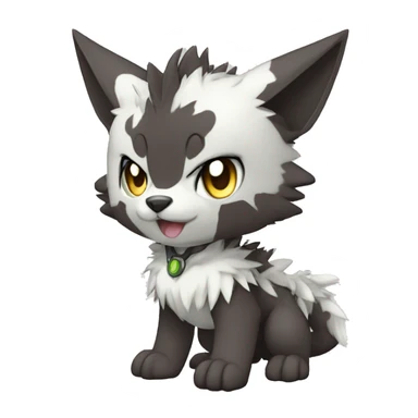 cute cool edgy beautiful pretty Digimon-Fakemon-animal full body sticker