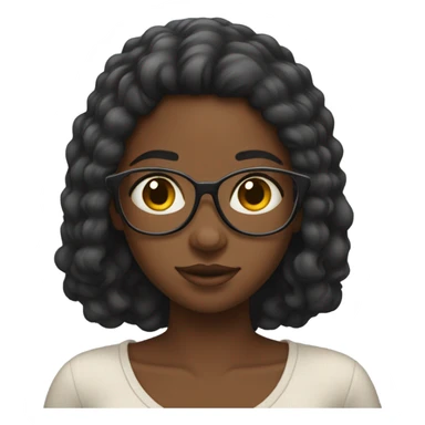 a black girl looking at her phone sticker