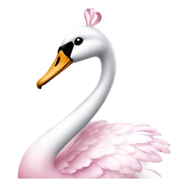 Pink swan sticker