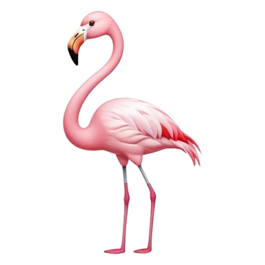 White Flamingo  sticker