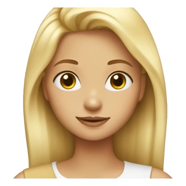 Blonde girl in love  sticker